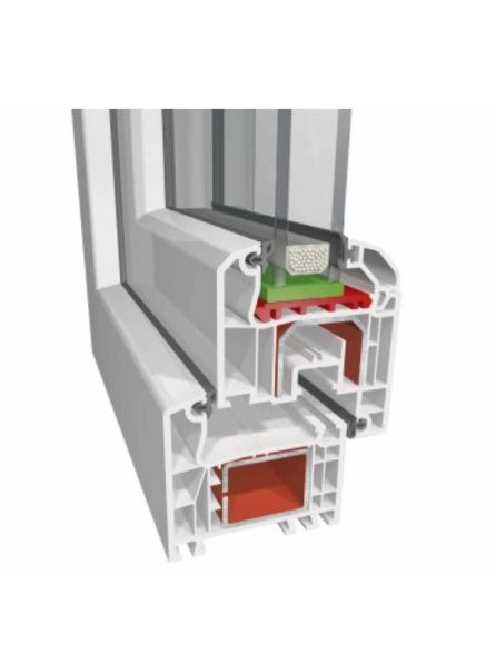 Sprosse-/bondehusvindue fra SFwindoor pvc ideal profil 4000